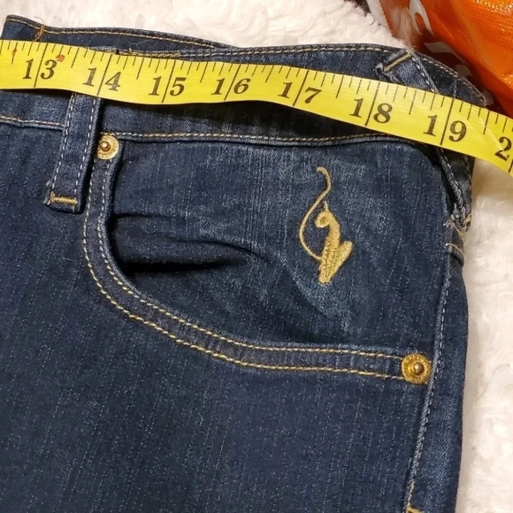 Baby Phat Y2K Bootcut Jeans Size 20 Plus Size Dark Wash Logo Pocket Denim